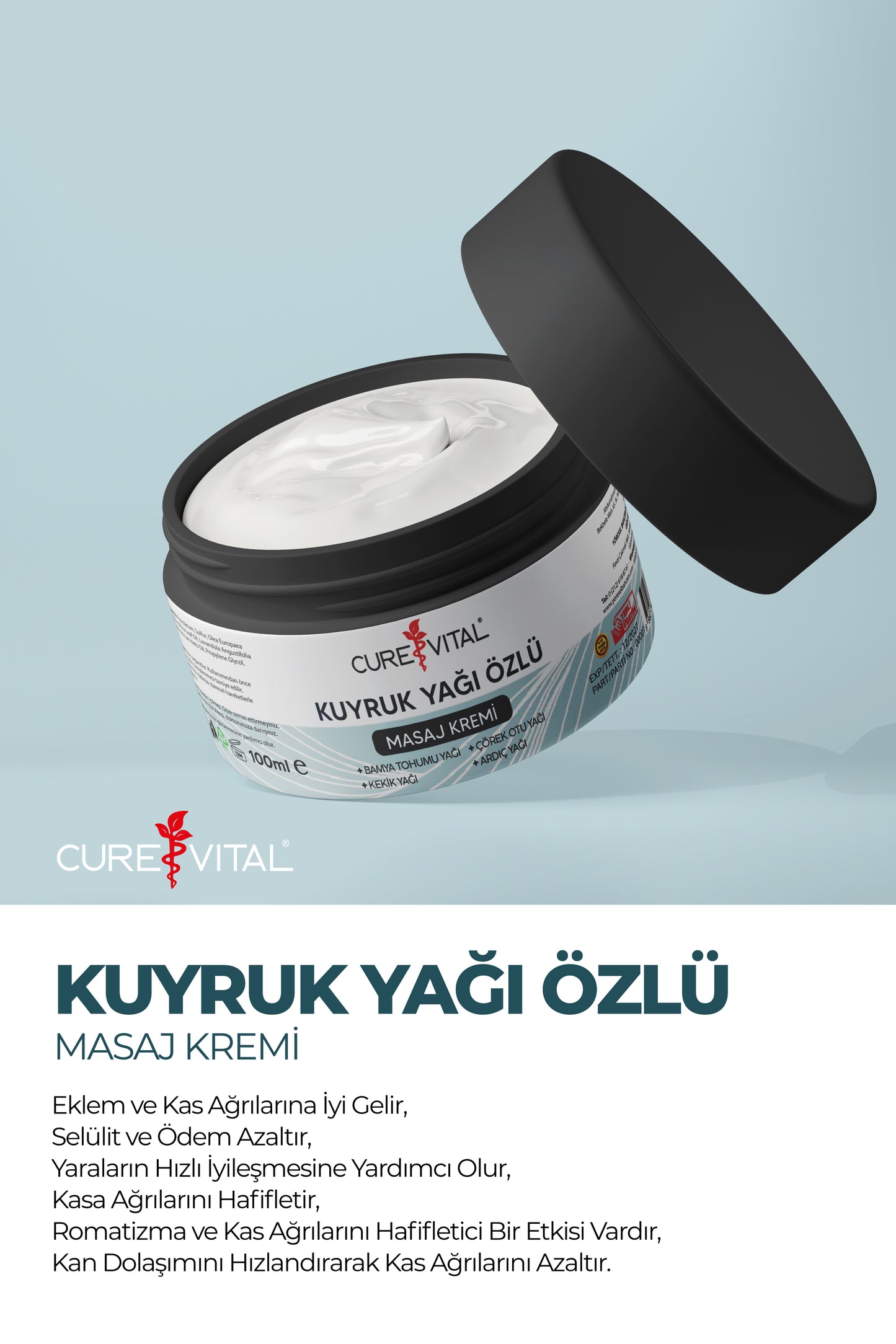 Kuyruk Yağı Özlü Masaj Kremi 100 ml